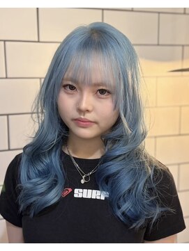 ベレーザ 川越(Beleza) ba19971_ブルーアッシュハイトーンカラー透明感ワンホンヘア艶髪