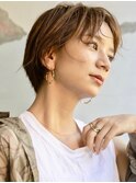 スタイリッシュ/小顔ショート/シアーベージュ/たまプラーザz