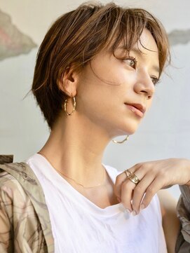 エムスラッシュ たまプラーザ(M.SLASH) スタイリッシュ/小顔ショート/シアーベージュ/たまプラーザz