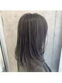 ラベンダーアッシュ×ふんわり大人ミディ