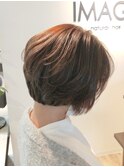 お客様スタイル☆30代40代50代☆小顔絶壁補正ショートボブ