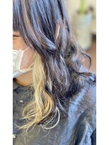 ミュウ(Private hair salon Miu)&nbsp;抜きっぱなしイヤリングカラー
