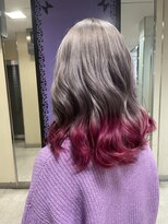 アンリップ ジー(salon unripＧ)&nbsp;h.i #裾カラー　#ピンク