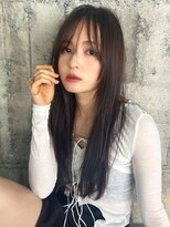 〇韓国ヘア うざバング レイヤーカット クアンクヘア 暗髪