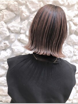 モアナ バイ ヘッドライト 駒沢大学店(Moana by HEADLIGHT) Moana【駒沢】#コントラストハイライト#ベージュ#外はねボブ