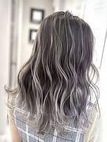 オーブヘアー アリーナ 会津若松店(AUBE HAIR alina)&nbsp;【AUBE HAIR】エアタッチハイライト_ネイビーグラデーション