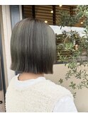 オリーブグレージュ×アンブレラカラー