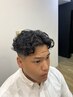 『人気no.2』ワンカール、ラルフ、ニュアンスパーマ+カット+眉カット+スパ
