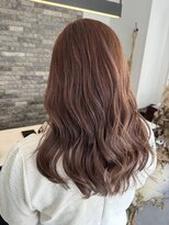 ディア(Dia) ブリーチオンカラー☆柔らかピンクベージュロングスタイル