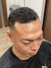 似合わせメンズカット＋パンチパーマ＋シェービング＋眉毛カット￥9000～