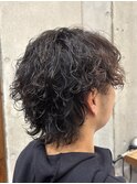 ツイストスパイラルパーマ＿ウルフカット