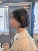 大人可愛い20，30，40代人気　切りっぱなしベージュグレージュ