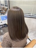 大人可愛いブリーチなしカラーミルクティーブラウン【上野】