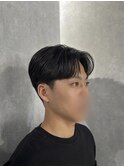 センターパート/ダウンパーマ/韓国メンズヘア