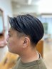 men's 癖毛は卒業カット＋縮毛矯正　12500円