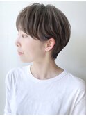 【morio原宿】大人　ショート　透明感アッシュブラウン
