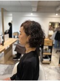 20代30代40代◎似合わせカットくせ毛を活かした大人の上品ボブ