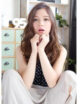 ソース 堺東(SOURCE)&nbsp;美髪♪コテ巻き艶ロング×かきあげバング