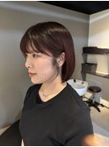 ぱっつんボブ