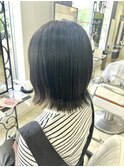 外ハネボブ×透明感カラー