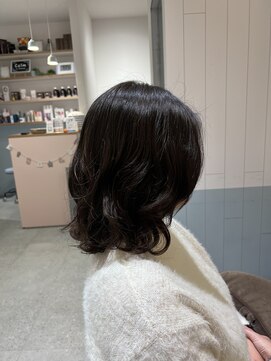 コテいらず！ふんわりコテ巻き風パーマ