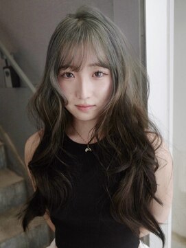 原宿/ウルフカット レイヤー デザインカラー ルーツカラー 