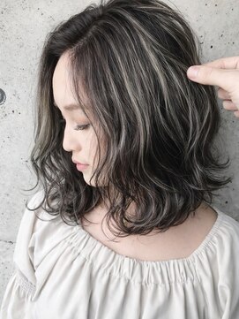 モルト 麻生(molt) コントラストハイライト ボブ