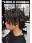 MEN’S HAIR/サーフカール/刈り上げセンターパート/千葉駅