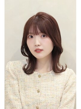 プランツヘアー 高宮店(Plants hair) ミディアムレイヤー × ピンクブラウン 高宮 平尾 大橋