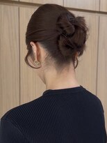 オモチャ 銀座(OMOCHA)&nbsp;結婚式お呼ばれヘアセット/タイトシニヨンアレンジ