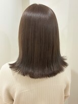 ローネス 銀座(LONESS)&nbsp;オリーブベージュ/くすみベージュ/切りっぱなしミディアム