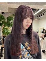 ユニークバイケンジ 町田(unique KENJE)&nbsp;顔周りレイヤー×ラベンダーベージュ