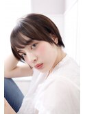 頭の形が綺麗に見える★耳掛けショート