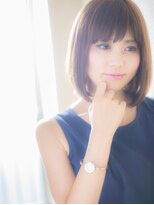 ブルー(BLUE)&nbsp;*CUORE水戸*…ブランジュ＆ダブルバング♪モードな前下がりボブb