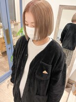 ラミエ バイ メルト 吉祥寺(lamie by melt)&nbsp;"久保田"ボブカットハイトーンカラーベージュブリーチカラー