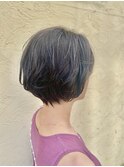 20代30代小顔ひし形デジタルパーマショートカットレイヤー