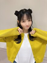 ランド 原宿表参道(LAND)&nbsp;☆ツインお団子ヘアアレンジアイドル前髪ぱっつん