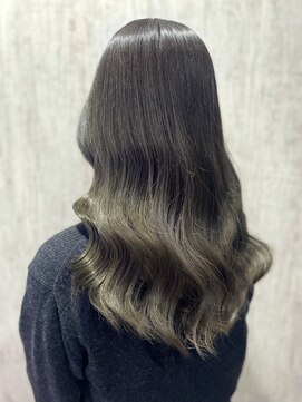 テトテ 門戸厄神店(tetote) 【tetote村山のサロンスタイル】オリーブグレージュ / 波巻き