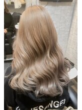 ＊透明感抜群!フルブリーチカラー＊ [富沢/ハイライト/ブリーチ/オーガニック/ボブ/縮毛矯正/ケアブリーチ]