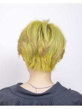 ルプラ ガーデン(le-pla garden) イエロー#豊橋#ダブルカラー#ハンサムショート#ケアブリーチ