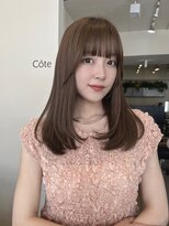 Cote 美髪/ミディアムレイヤー/レイヤースタイル/ベージュカラー