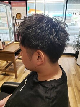 ラポールヘア 大橋店 刈り上げ/スパイキーショート/束感/30代40代50代