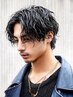 メンズカット+ツイストスパイラル波巻きパーマ+眉カットorクイックスパ