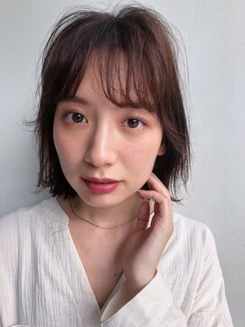 クイ(quii) ニュアンスバング×ひし形ミディアムレイヤー/レイヤー/ボブ