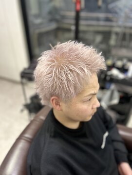 シエロバイシエスタ 池袋(cielo by siesta) メンズブリーチ ハイトーン ダブルカラー ホワイトカラー