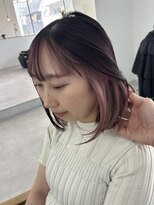 ウル 岡山駅店(ULu.)&nbsp;ハイライトハイトーンダブルカラー20代30代40代前髪長めULu