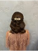 綺麗めハーフアップ