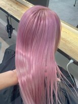 ベレーザ 渋谷(BELEZA)&nbsp;15631ブリーチ＆ダブルカラーラベンダーパープルレイヤーロング