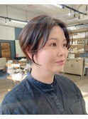 熊本ショート ハンサムショート 前髪長めショート 20代30代40代