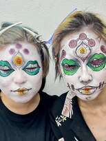 ヘアセットアップス(UP's)&nbsp;アニメキャラ鬼滅『ハロウィンメイク玉壺２バージョン♪』